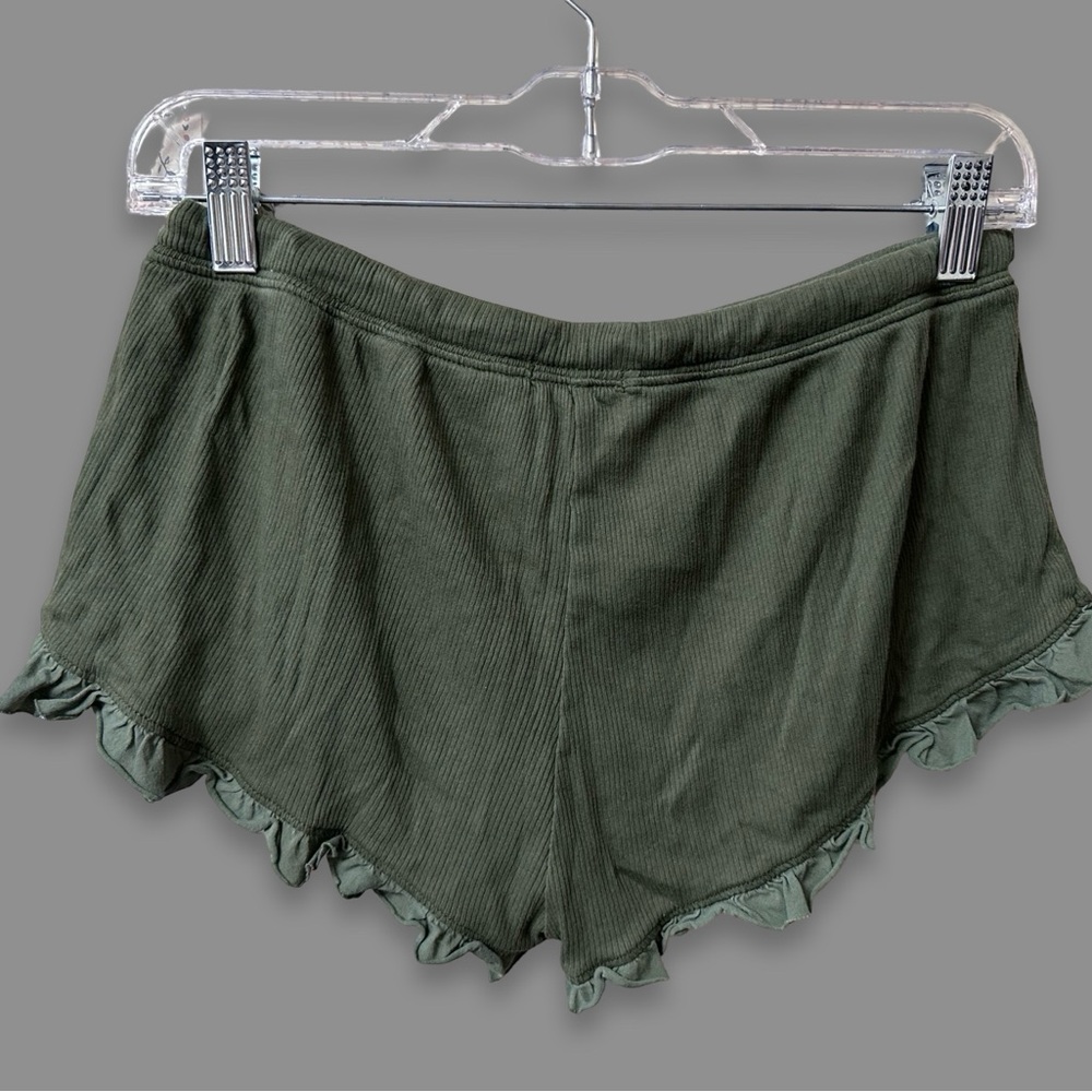 Skin Pima Cotton Raisa & Raffaela Tank Short Pajama Set Olive Green Size 2 MED - Picture 6 of 9